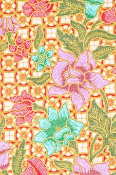 Beautiful of art Thai Batik Pattern. Stock Illustration