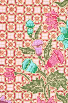 Beautiful of art Thai Batik Pattern. Stock Illustration