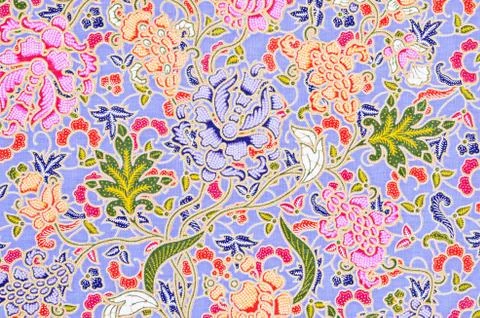 Beautiful of art Thai Batik Pattern. Stock Illustration