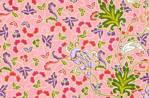 Beautiful of art Thai Batik Pattern. Stock Illustration