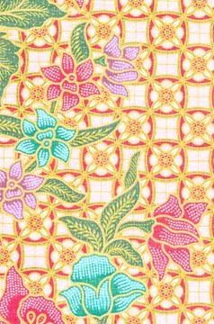Beautiful of art Thai Batik Pattern. 스톡 사진
