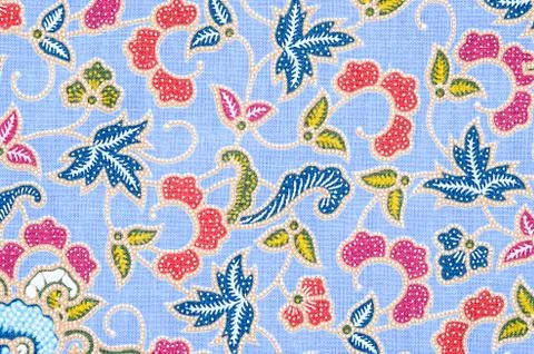 Beautiful of art Thai Batik Pattern. Stock Photos