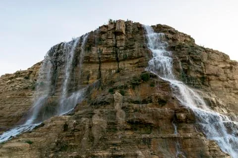 Beautiful Artificial Waterfall Foto stock