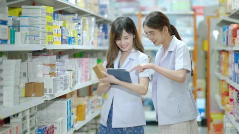 480px x 270px - beautiful Asian pharmacist is checking p... | Stock Video | Pond5