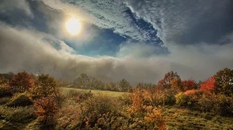 Beautiful autumn timelapse Video stock 67863017