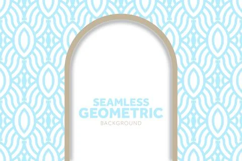 Beautiful Backdrop design with light blue geometric pattern Stock Illustration