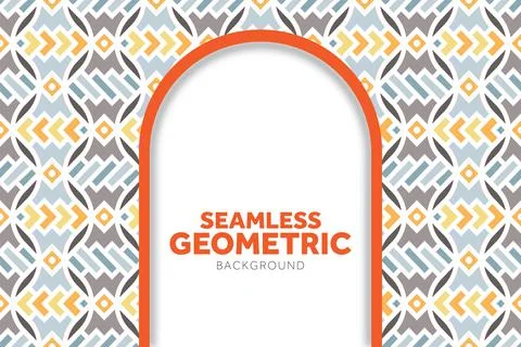 Beautiful Backdrop design with seamless geometric pattern Stock Illustration