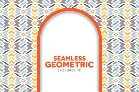 Beautiful Backdrop design with seamless geometric pattern Illustrazione stock