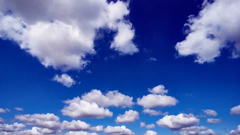 Beautiful background blue gradient colors. Picturesque idyllic scenery cloudy Stock Footage 136456533