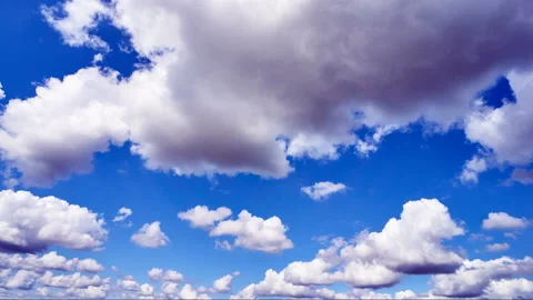 Beautiful background blue gradient colors. Picturesque idyllic scenery cloudy Stock Footage 136457943