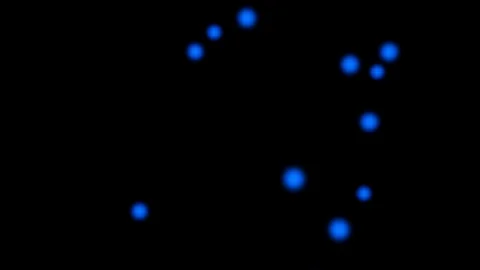 Beautiful background with blurred deep blue lights - seamless looping (4K) Video stock 104295103