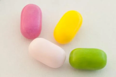 Beautiful background of colored and various candy or pills Stock Photos
