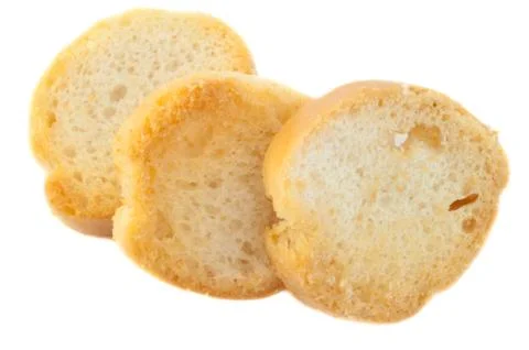 Beautiful background of croutons of bread Stock Photos