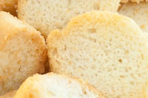 Beautiful background of croutons of bread Stock Photos