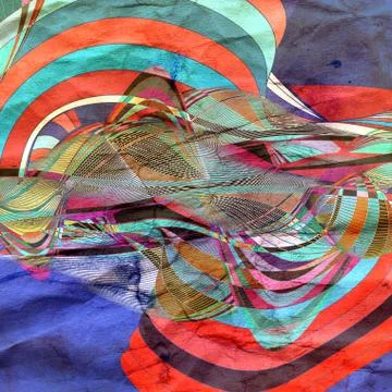 Beautiful background design with different waves Stock Illustration