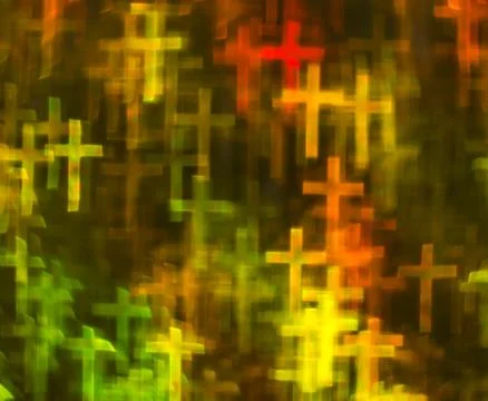 Beautiful background with different colored cross, abstract background, cruci Stock Photos