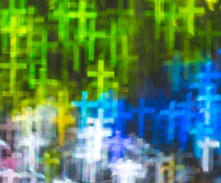 Beautiful background with different colored cross, abstract background, cruci Stock Photos
