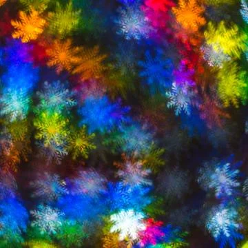 Beautiful background with different colored snowflake, abstract background Stock Photos