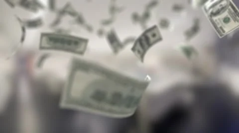 Beautiful  Background With a Falling Banknotes Vídeos de archivo 68764035