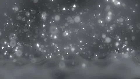 Beautiful background with falling snow. 3d illustration, 3d rendering. Stock Illustration