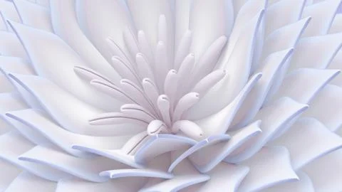 Beautiful background with flowers. 3d illustration, 3d rendering. Stockillustratie