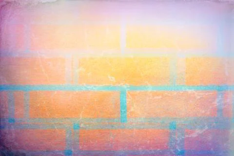 Beautiful background in the form of a brick wall Illustrazione stock