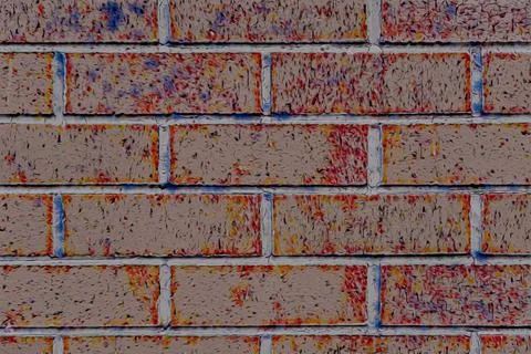 Beautiful background in the form of a brick wall 库存插图