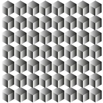 Beautiful background geometry from cubes, vector, illustration Stock Illustration