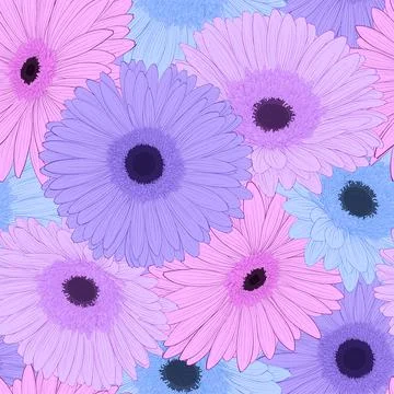 Beautiful background with gerbera flower . Stock Illustration
