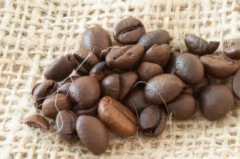 Beautiful background of macro of coffe in studio Stock Photos