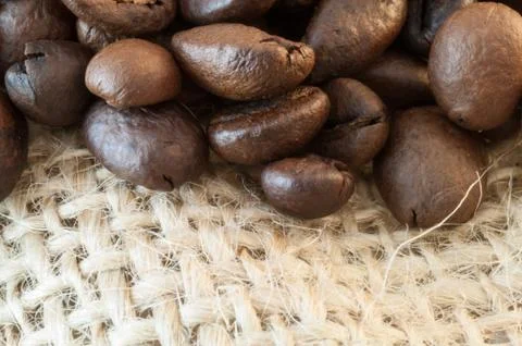 Beautiful background of macro of coffe in studio Stock Photos