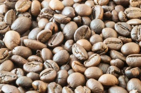 Beautiful background of macro of coffe in studio Stock Photos
