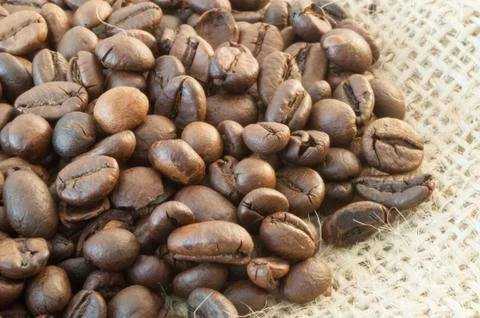 Beautiful background of macro of coffe in studio Stock Photos