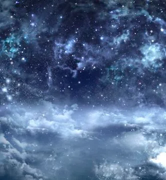 Beautiful background of the night sky Stock Illustration