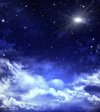 Beautiful background of the night sky Stock Illustration