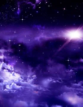 Beautiful background of the night sky Stock Illustration