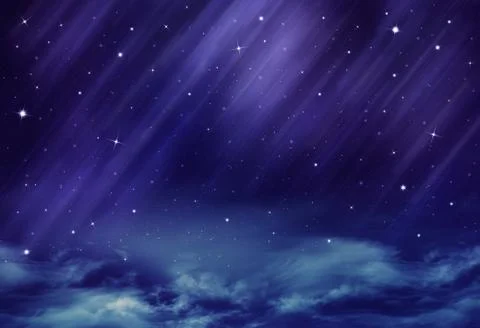 Beautiful background of the night sky Stock Illustration
