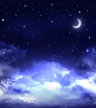 Beautiful background, night sky Stock Illustration