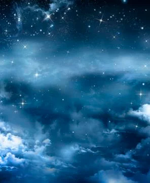Beautiful background, nightly sky Stock Illustration