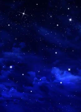 Beautiful background, nightly sky Stock Illustration