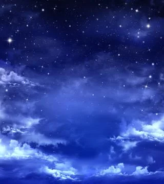 Beautiful background, nightly sky Stock Illustration
