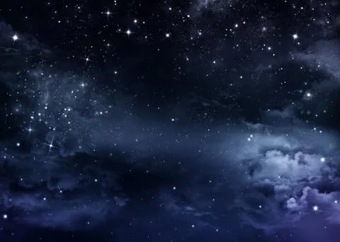 Beautiful background, nightly sky Stock Illustration