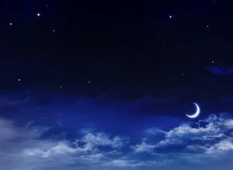 Beautiful background, nightly sky Stock Illustration
