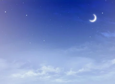Beautiful background, nightly sky Stock Illustration
