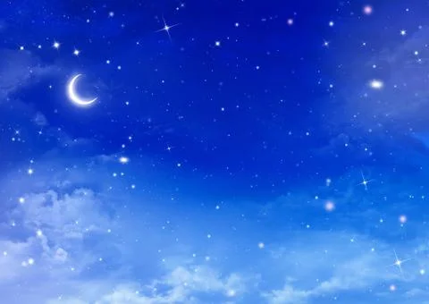 Beautiful background, nightly sky Illustrazione stock