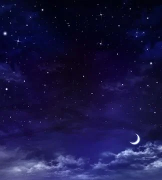 Beautiful background, nightly sky Stock Illustration