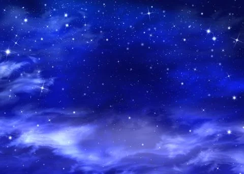 Beautiful background, nightly sky Stock Illustration