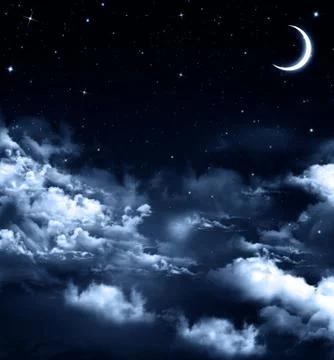 Beautiful background, nightly sky Stock Illustration
