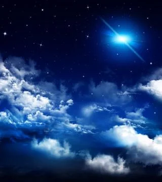 Beautiful background, nightly sky Stock Illustration