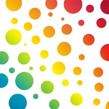 Beautiful background with rainbow circles Stock Illustration